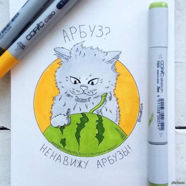 рисунки маркерами