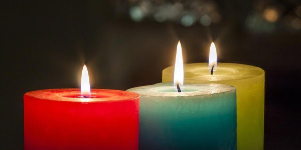 свечи цветные