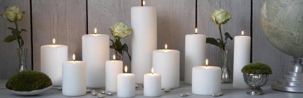 pillar candles свечи