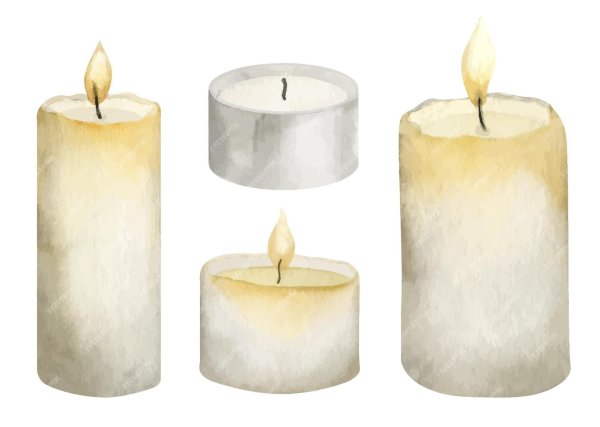 акварельные свечи