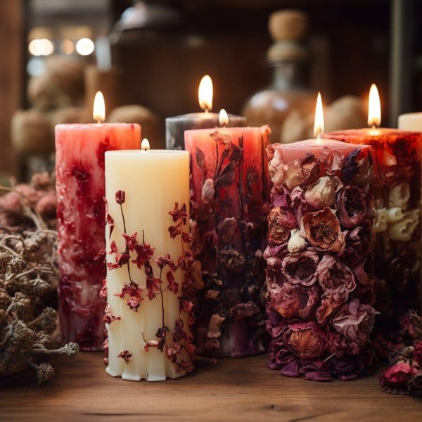 декор свечей