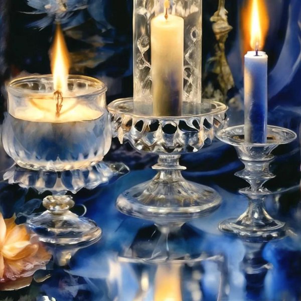 хрустальные подсвечники