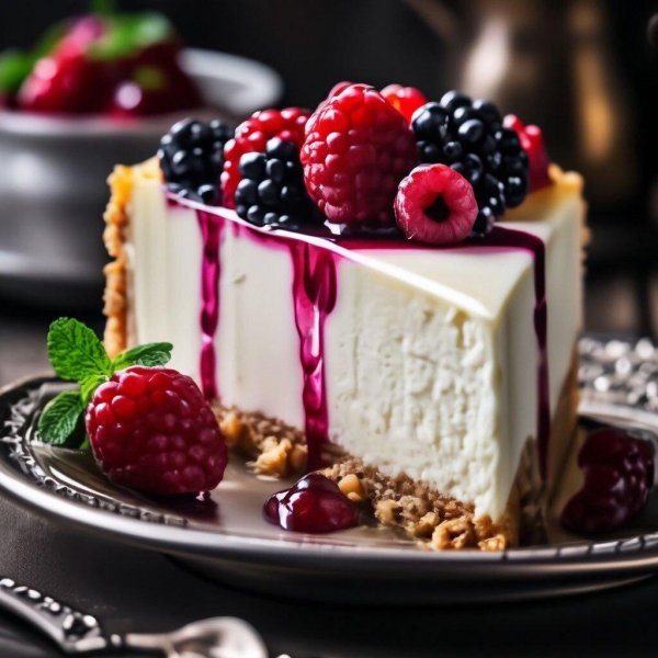 ежевичный чизкейк