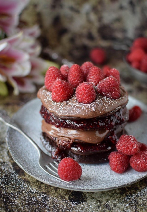 шоколадные панкейки