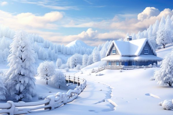 сказочный зимний лес