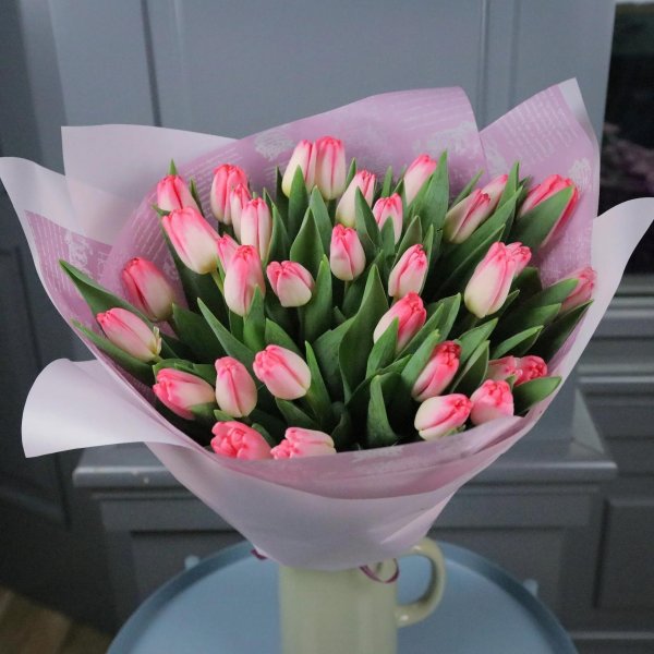 монобукет  тюльпаны