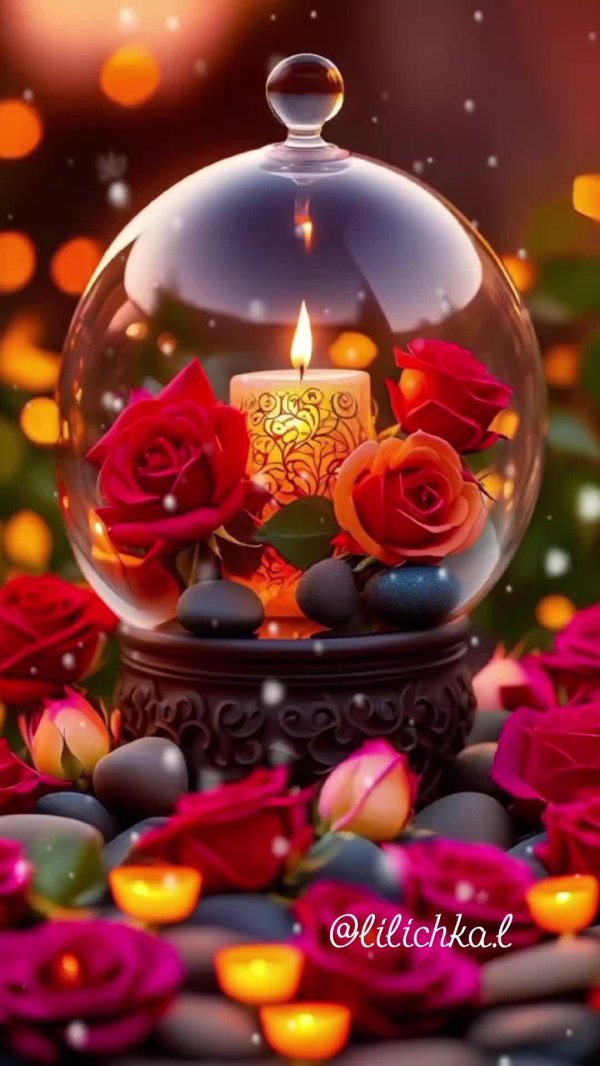 свеча цветок