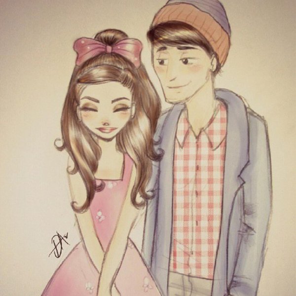 парочка рисунок