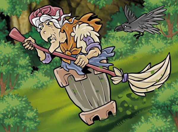 баба яга рисунки