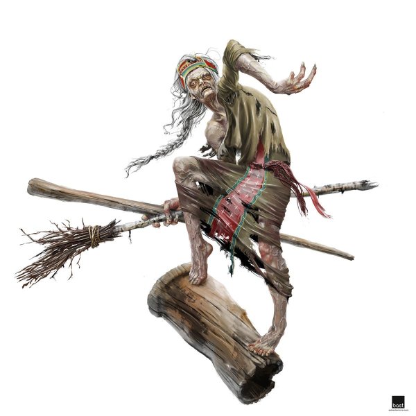 иллюстрация баба яга