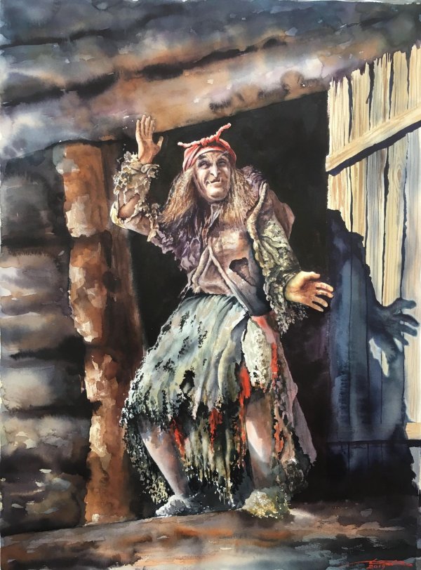художник николай кочергин баба яга