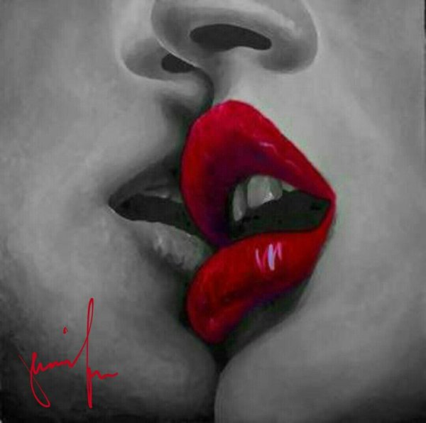 картины губ