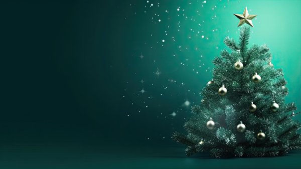 новогодние открытки с елкой