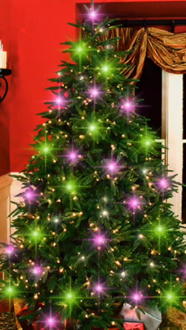 гирлянда на елке