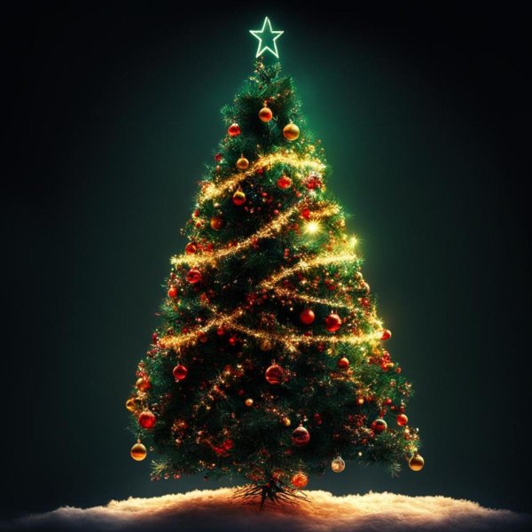 новогодние открытки с елкой