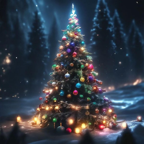 новогодний лес