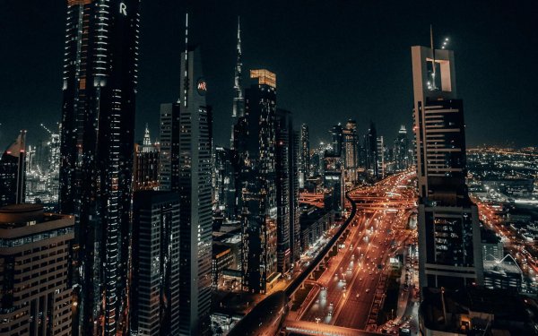 ночной мегаполис