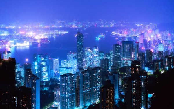 hong kong at night