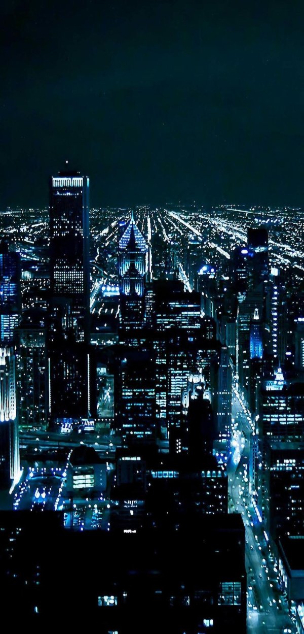 фон ночного города