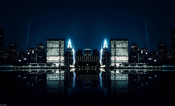 фон ночного города