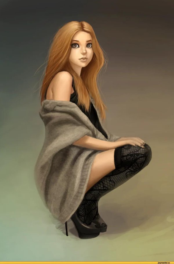 красивые рисованные девушки