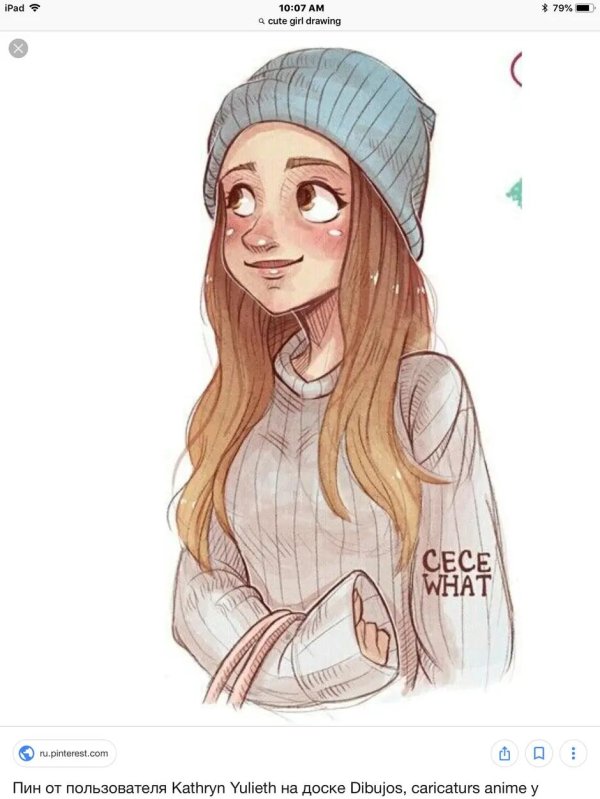 милые девочки для срисовки