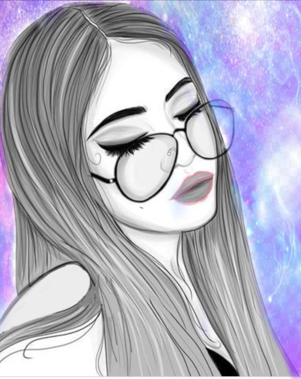 срисовка девушки