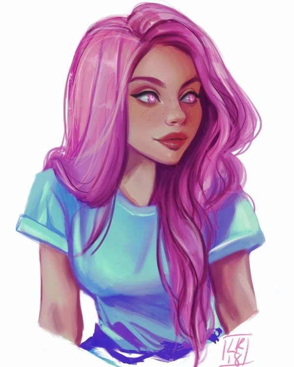 девушки в мультяшном стиле