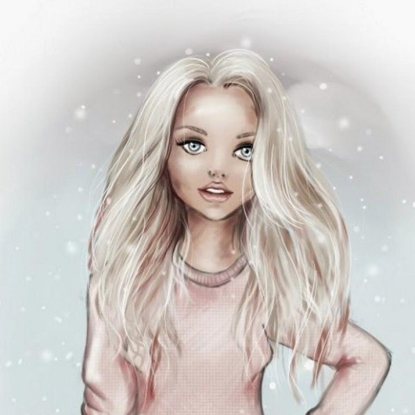 мультяшная блондинка