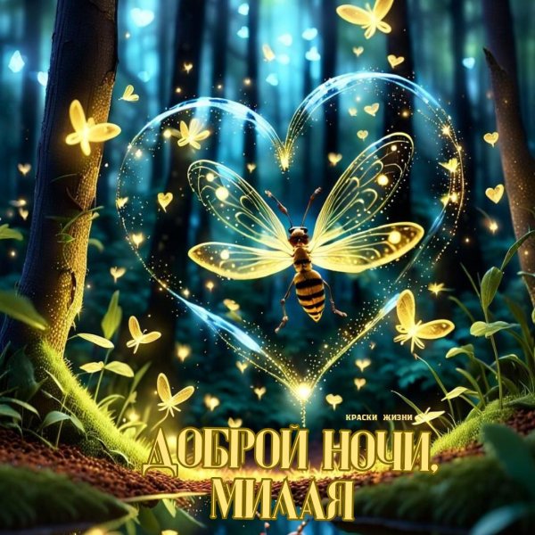 открытки доброй ночи летние красивые