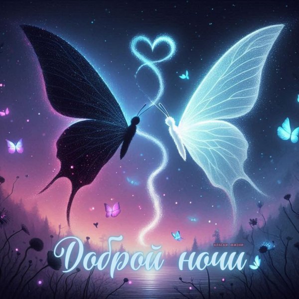 доброй ночи красивые необычные