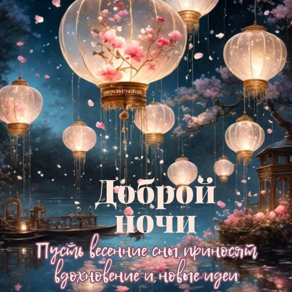доброй ночи весенние