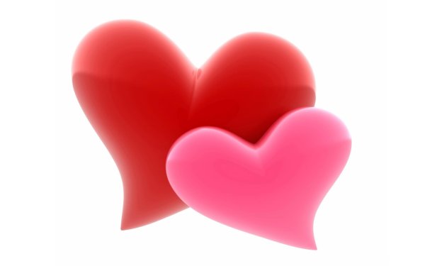 сердечки на белом фоне