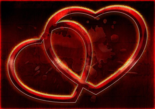 два сердечка