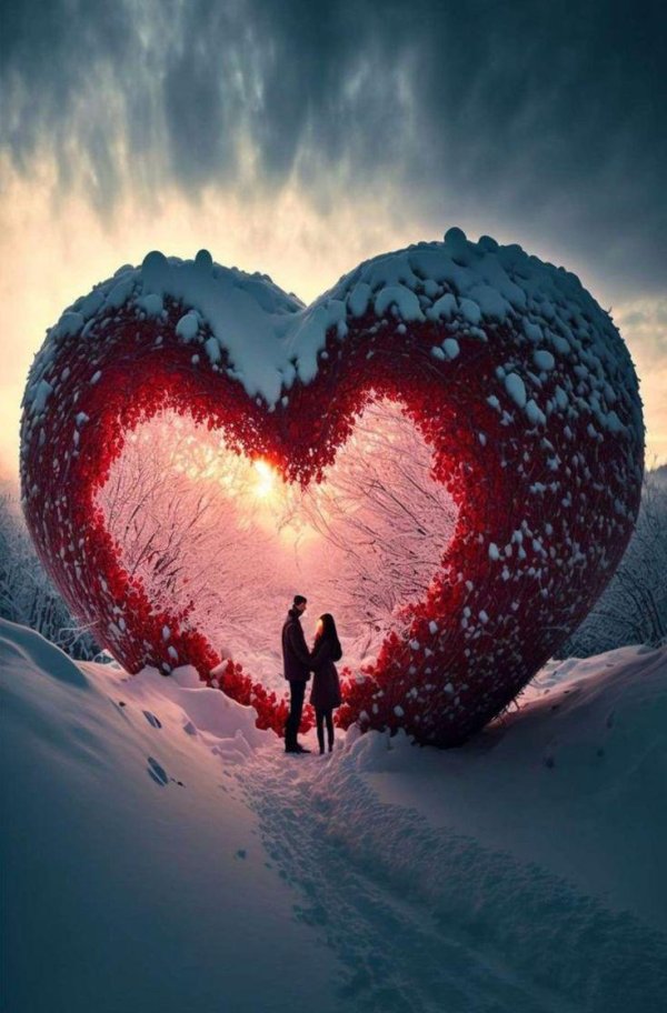 зимнее сердечко