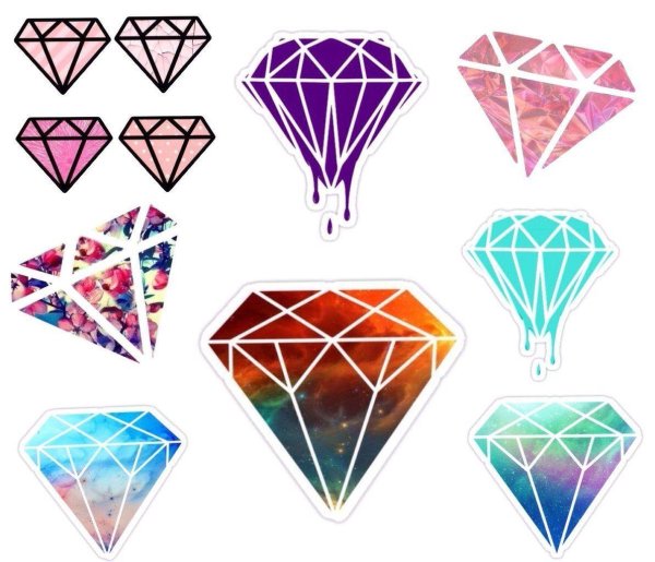 наклейка алмаз