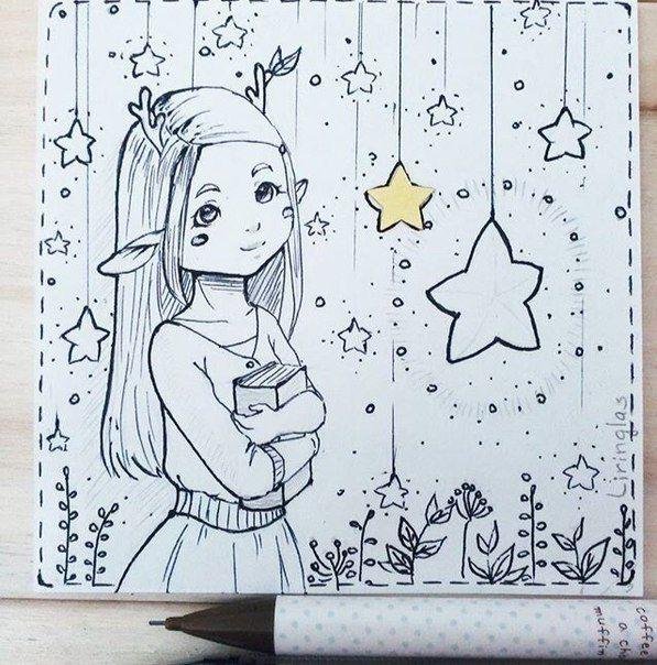 клёвые рисунки для скетчбука