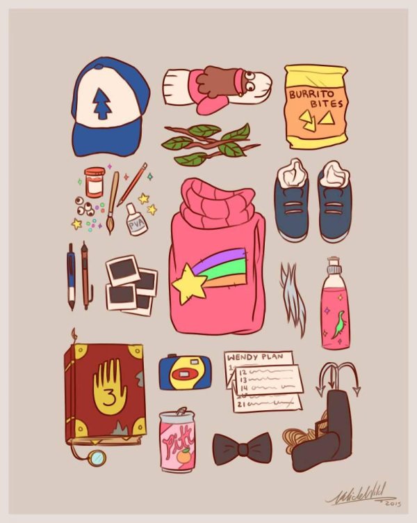 стиль гравити фолз