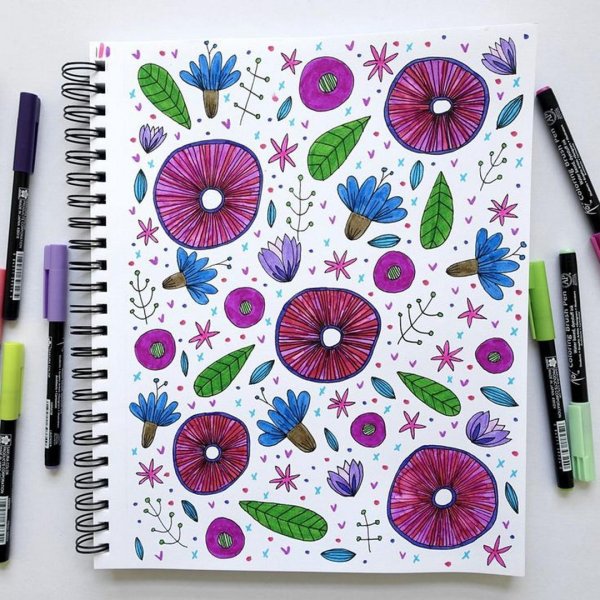 рисунки дудлинг