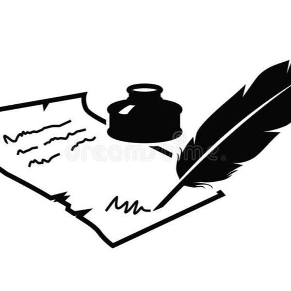 чернильница с пером