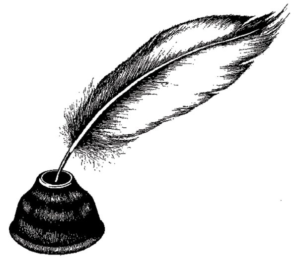 перо для письма рисунок