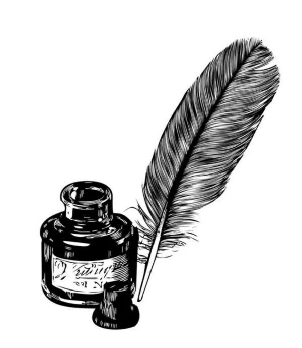 рисунок чернильницы