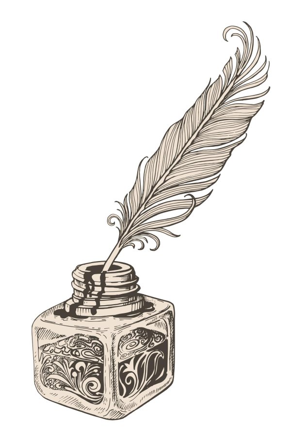 чернильница рисунок