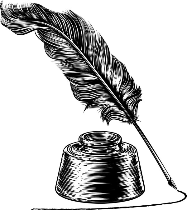 перо чернила