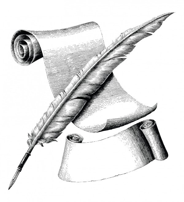 перо чернила