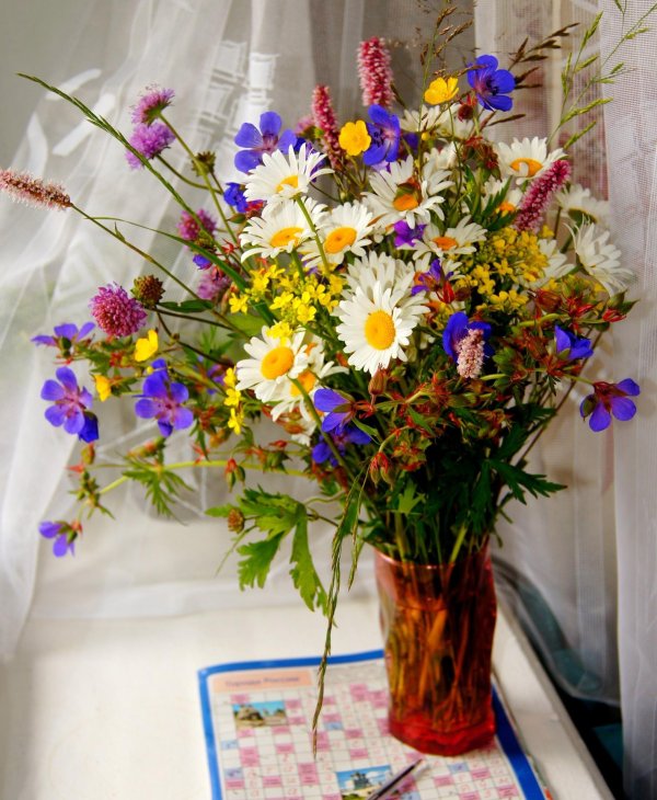 летние букеты