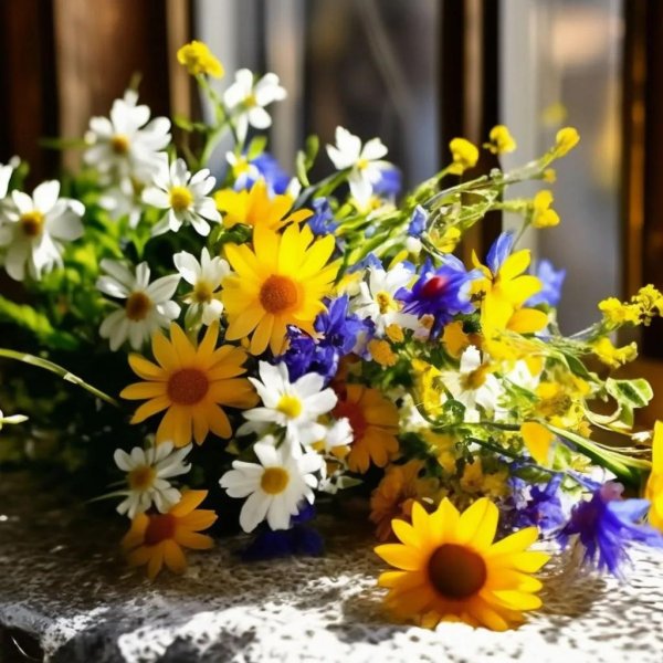 летние букеты