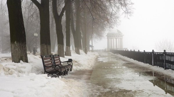 ярославль волжская набережная зимой