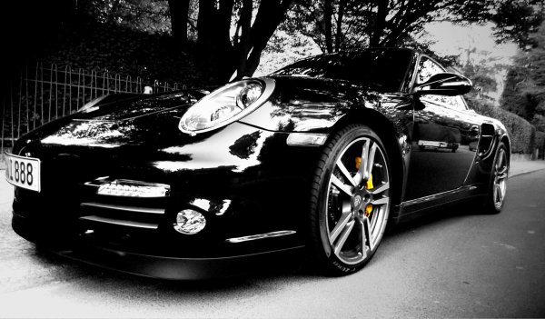 черный порш