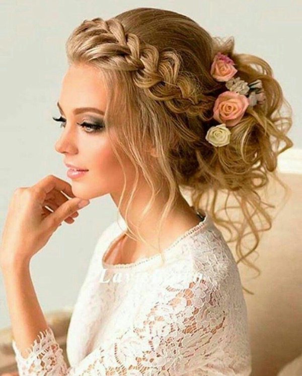 свадебные прически идеи